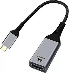 Видео переходник (адаптер) Cablexpert USB Type-C - HDMI v2.1 8k 60hz 0.15m black (A-CM-HDMIF8K)