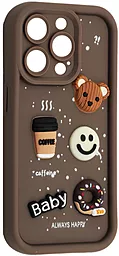 Чехол Pretty Things Case для Apple iPhone 13 Pro Max Brown / Always Happy Donut - фото Чехол Pretty Things Case для Apple iPhone 13 Pro Max Brown / Always Happy Donut