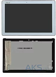 Дисплей для планшету Asus ZenPad 10 Z300M (відстань від фронтальної камери до краю 4mm) + Touchscreen White