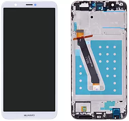 Дисплей Huawei P Smart 2017, Enjoy 7s с тачскрином и рамкой, оригинал, White - фото Дисплей Huawei P Smart 2017, Enjoy 7s с тачскрином и рамкой, оригинал, White