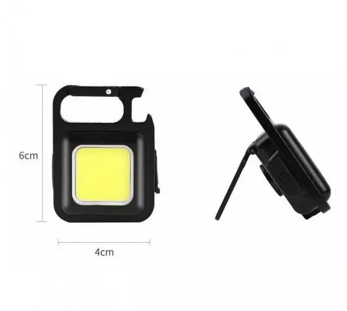 Фонарик-брелок аккумуляторный с карабином NICHOSI Portable Mini Flashlight LED - фото 3