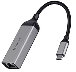 Сетевая карта REAL-EL CE-150 USB Type-C - RJ45 Space Grey (EL123110004) - фото Сетевая карта REAL-EL CE-150 USB Type-C - RJ45 Space Grey (EL123110004)