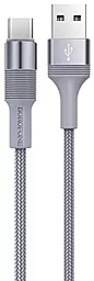 USB Кабель Borofone BX21 USB Type-C 3A Grey