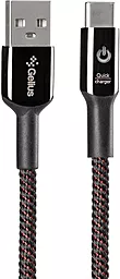 Кабель Gelius Pro Smart USB-A - Type-C 1м cable Black (GP-U08c) - фото Кабель Gelius Pro Smart USB-A - Type-C 1м cable Black (GP-U08c)