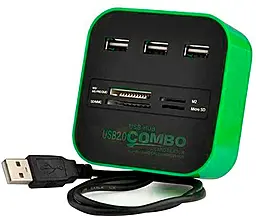 USB хаб Voltronic 7-in-1 USB 2.0 black (CUB3-GB) - фото USB хаб Voltronic 7-in-1 USB 2.0 black (CUB3-GB)