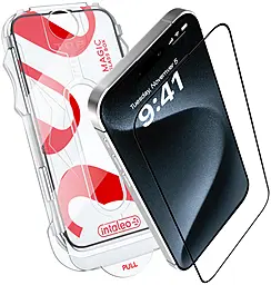 Захисне скло Intaleo MagicBox з аплікатором для Apple iPhone 15 Pro Max Black (4820266742867) - фото Захисне скло Intaleo MagicBox з аплікатором для Apple iPhone 15 Pro Max Black (4820266742867)