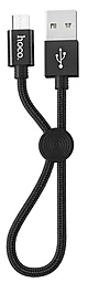 Кабель Hoco X35 Premium USB-A - micro USB 12w 2.4a 0.25м cable Black - фото Кабель Hoco X35 Premium USB-A - micro USB 12w 2.4a 0.25м cable Black