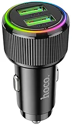 Автомобильное зарядное устройство Hoco NZ14 Guerrero 36w PD 2xUSB-A ports car charger black - фото Автомобильное зарядное устройство Hoco NZ14 Guerrero 36w PD 2xUSB-A ports car charger black
