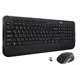 Комплект (клавиатура+мышка) Ergo KM-710WL (KM-710WL) Black - миниатюра 3