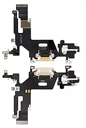 Нижний шлейф Apple iPhone 11 с разъемом зарядки, с микрофоном White