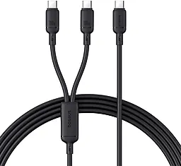 Универсальный кабель Baseus Pudding Series USB Type-C - 2xType-C 100w 5a 1м PD cable Black (P10377701111-00) - фото Универсальный кабель Baseus Pudding Series USB Type-C - 2xType-C 100w 5a 1м PD cable Black (P10377701111-00)