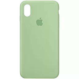 Чехол Silicone Case Full для Apple iPhone X, iPhone XS Mint