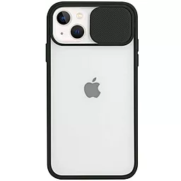 Чохол Camshield mate TPU зі шторкою для камери для Apple iPhone 13 (6.1") Чорний