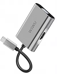 Видео переходник (адаптер) WIWU Apollo USB-C to HDMI+VGA Gray (A20VH)