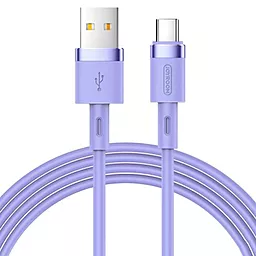 Кабель Joyroom Silicone S-1224N2 USB-A - Type-C 12w 2.4a 1.2м cable Purple - фото Кабель Joyroom Silicone S-1224N2 USB-A - Type-C 12w 2.4a 1.2м cable Purple