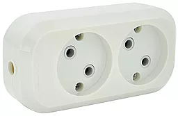 Колодка для подовжувача Merlion MBR-2W 2 розетки 10А без заземлення White - фото Колодка для подовжувача Merlion MBR-2W 2 розетки 10А без заземлення White