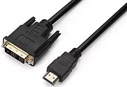 Відеокабель HDMI - DVI-D(18+1) 1080p 60hz 0.5m black (PR-HDMI-DVI-P-01-30-05m) PrologiX