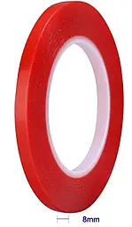 Скотч для ремонту ультратонкий піно акриловий, двосторонній 3M High RED (8мм 20м)