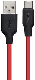 Кабель Hoco X21 Plus Silicone USB-A - Type-C 15w 3a 0.25м cable Red - фото Кабель Hoco X21 Plus Silicone USB-A - Type-C 15w 3a 0.25м cable Red