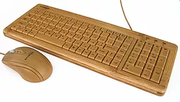 Комплект (клавіатура+мишка) Gembird Bambook (KB-001-RUA)