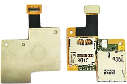 Разъем SIM-карты и карты памяти HTC Desire 601 Dual sim на шлейфе