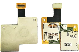 Роз'єм SIM-карти і карти пам'яті HTC Desire 601 Dual sim на шлейфі - фото Роз'єм SIM-карти і карти пам'яті HTC Desire 601 Dual sim на шлейфі
