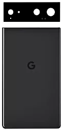 Нижняя панель Google Pixel 6 со стеклом камеры Stormy Black - фото Нижняя панель Google Pixel 6 со стеклом камеры Stormy Black