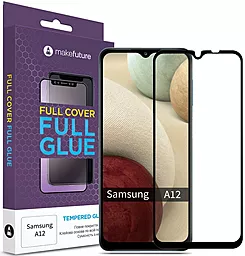 Защитное стекло MAKE Full Cover Full Glue Samsung A125 Galaxy A12 Black (MGFSA12)