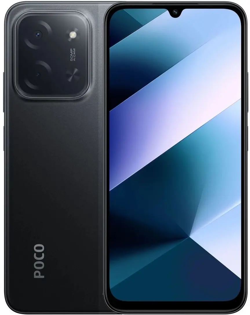 Смартфон Xiaomi Poco C85 6/128GB Black - фото 1