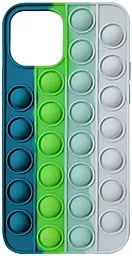 Чехол Epik 3D Silicone Pop it Blue Apple iPhone 12 Pro Max Cosmos Blue/White