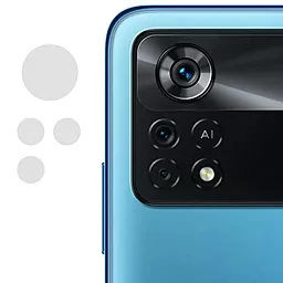 Захисне скло Epik 0.18mm на камеру (тех.пак) для Xiaomi Poco X4 Pro 5G Прозорий