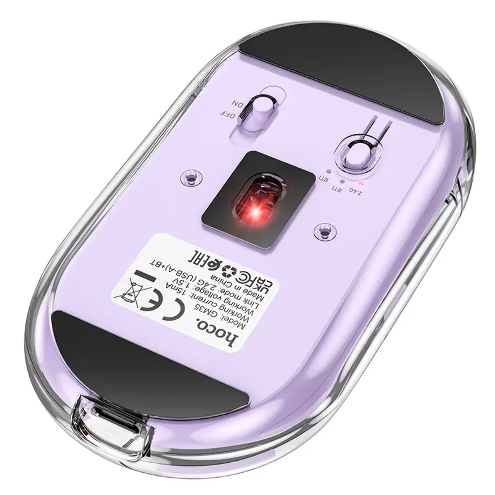 Комп'ютерна мишка Hoco GM35 Romantic Purple - фото 3