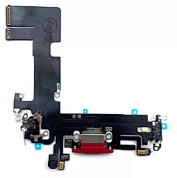 Нижний шлейф Apple iPhone 13 с разъемом зарядки, с микрофоном, Original Red