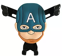 Держатель с автозажимом EasyLife Marvel Series Captain America Blue - фото Держатель с автозажимом EasyLife Marvel Series Captain America Blue