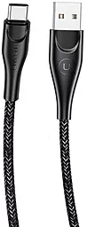 Кабель Usams U41 Braided USB-A - Type-C 10w 2a 3м cable Black (US-SJ398)