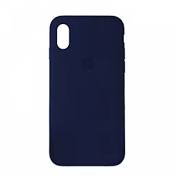 Чехол Silicone Case Full для Apple iPhone XS Max Dark Blue