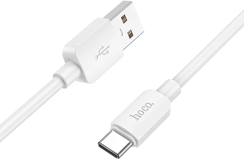 Кабель Hoco X96 USB-A - Type-C 27w 3a 1м cable White - фото 2