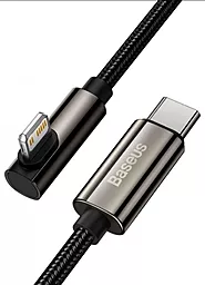 Кабель USB PD Baseus Legend Elbow 20W USB Type-C - Lightning Cable Black (CATLCS-01) - миниатюра 3