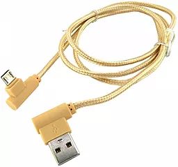 Кабель Walker C540 USB-A - micro USB 12w 2.4a 1м cable Gold - фото Кабель Walker C540 USB-A - micro USB 12w 2.4a 1м cable Gold