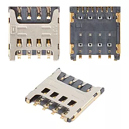 Конектор SIM-карти Fly IQ4404 / IQ4414 Quad / IQ456 Era Life 2 - фото Конектор SIM-карти Fly IQ4404 / IQ4414 Quad / IQ456 Era Life 2