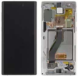 Дисплей Samsung Galaxy Note 10 N970 с тачскрином и рамкой, original PRC, Aura Glow - фото Дисплей Samsung Galaxy Note 10 N970 с тачскрином и рамкой, original PRC, Aura Glow