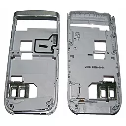 Рамка дисплея Nokia 6151 с динамиком, разъемом зарядки Silver
