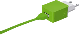 Сетевое зарядное устройство Trust Urban Revolt Smart Wall Charger (1A) Lime - миниатюра 2
