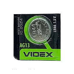 Батарейки Videx 1154 (357) (303) (LR44) (AG13) 1шт 1.5 V