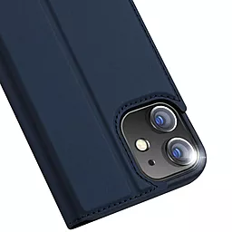 Чехол Dux Ducis с карманом для визиток на Apple iPhone 13 Mini (5.4") Синий - миниатюра 2
