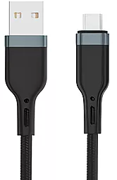 USB Кабель WIWU Platinum PT03 12w 2.4a 2m micro USB cable black