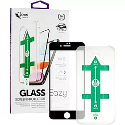 Защитное стекло Krazi Eazy + Installation frame Apple iPhone 7, iPhone 8 Black