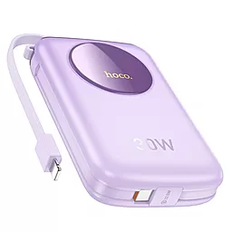 Повербанк Hoco Q19 30W 10000 mAh PD/QC Purple - фото Повербанк Hoco Q19 30W 10000 mAh PD/QC Purple