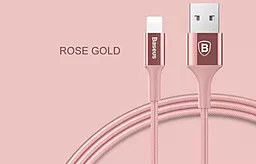 Кабель USB Baseus Jet Metal Lightning Cable Ros Gold (CALSY-0R) - миниатюра 3