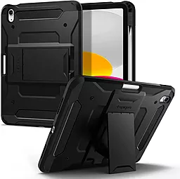 Чехол для планшета Spigen Tough Armor Pro with Pencil Holder для Apple iPad 10.9" (2022) Black (ACS05418) - фото Чехол для планшета Spigen Tough Armor Pro with Pencil Holder для Apple iPad 10.9" (2022) Black (ACS05418)